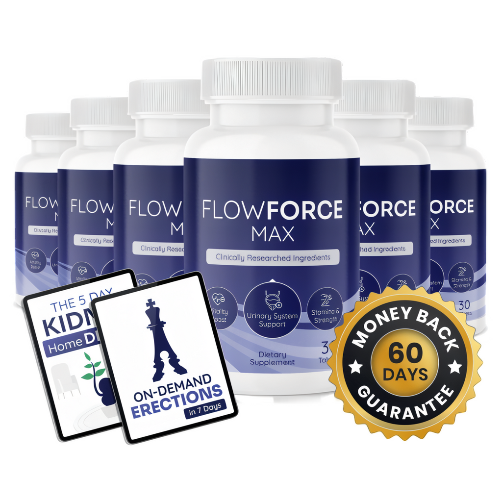 FlowForce Max - 6 Bottles + 2  Ebooks